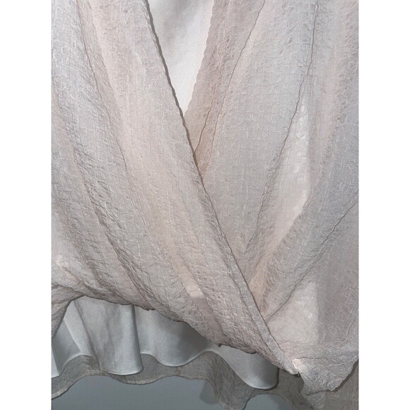 Trina Turk Women's Concourse 2 Faux Wrap Crinkle Boho Blouse Top size XS/S NWT - Picture 4 of 9